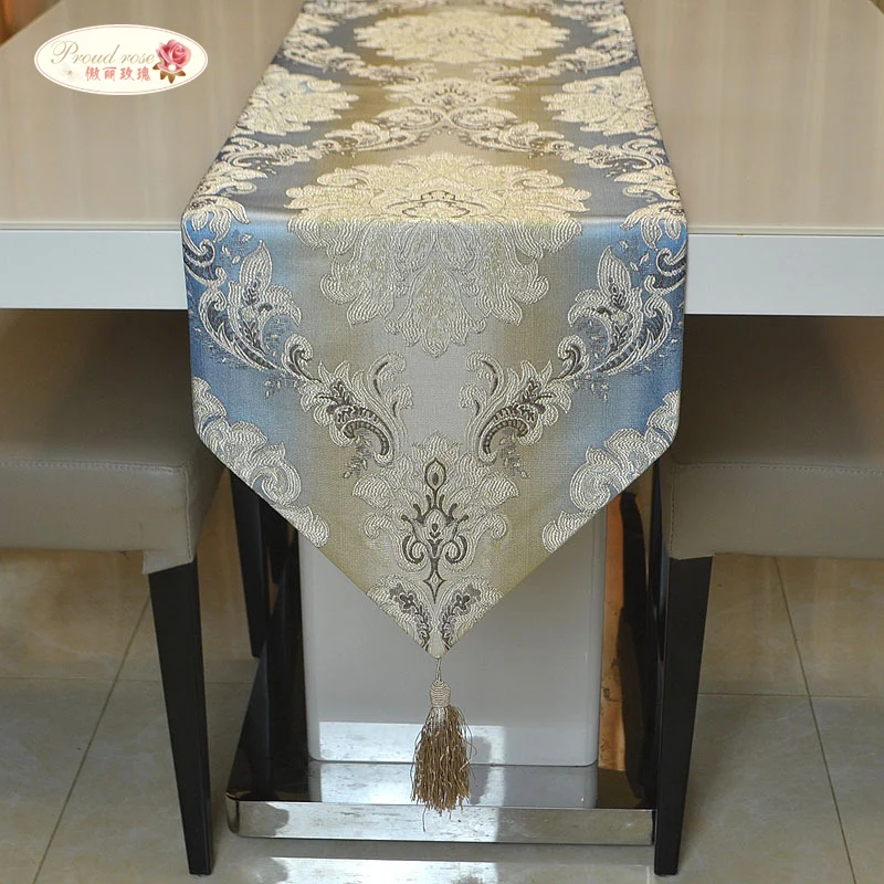

Proud Rose Fashion Gradient Table Cloth Table Runner European Style Table Flag Bed Flag Modern Household Dining Table Decoration