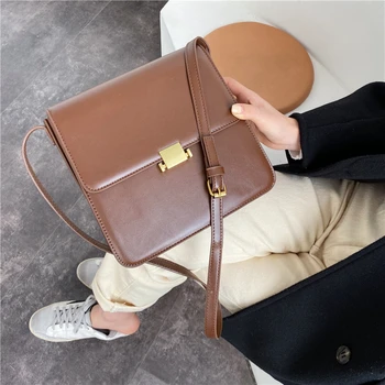 

Fashion Designer Women Pu Leather Messenger Bags Luxury Small Ladies Handbags Shoulder Bags New Casual Crossbody Bags for Women