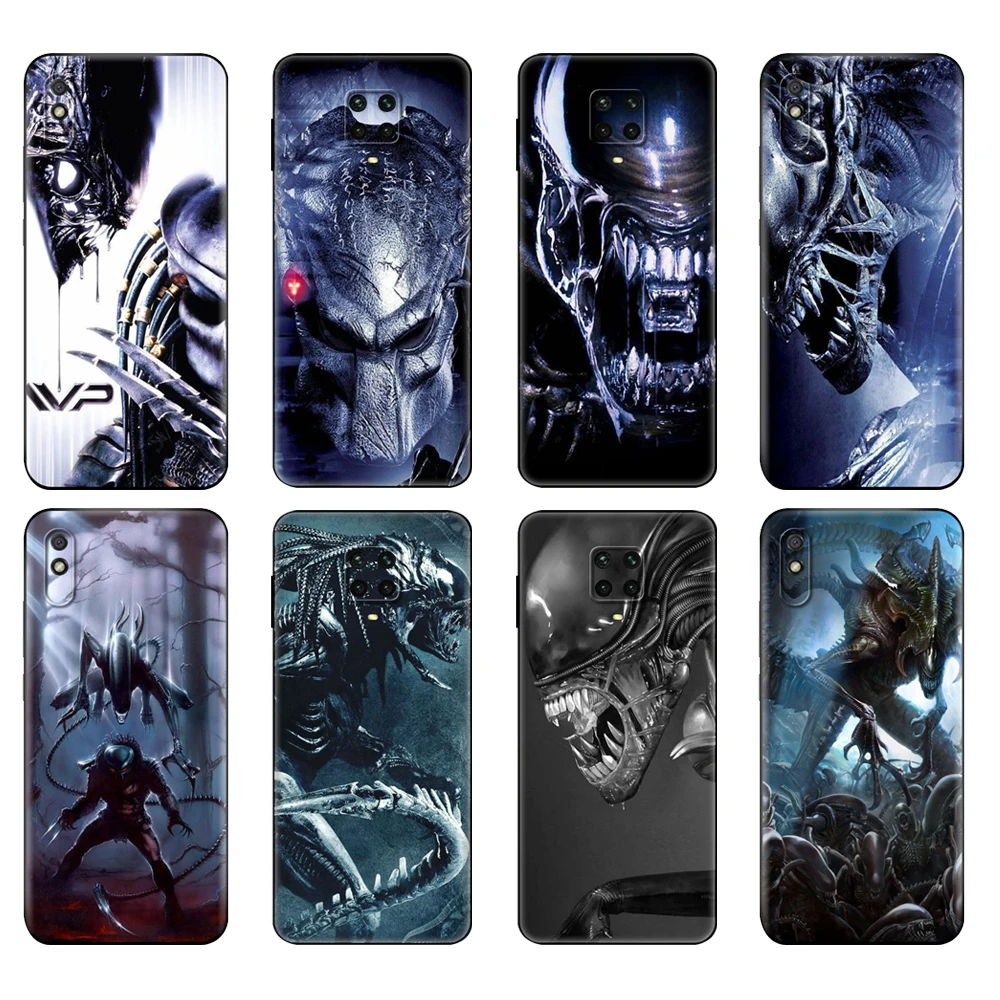 Custodia In Tpu Nera Per Xiaomi Redmi 7A 8 8A 9 9A 9C Custodia Redmi Note 8T 8 Pro T Note 9 9S 9 Pro Custodia Alien Vs Predator