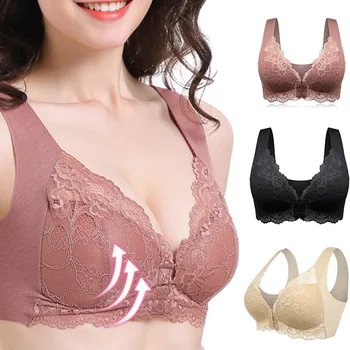 

Women Soft Ultra Breathable Zero Bunden Bra Wireless Push Up Anti-sagging Bra Underwear XRQ88