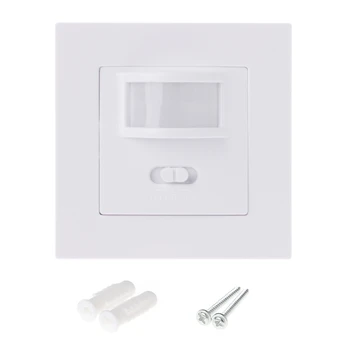 

AC 110V-240V Infrared PIR Motion Sensor Switch Recessed Wall Light Sensor Switch