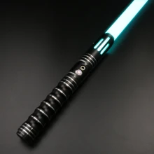 

THLSABER RGB Lightssaber Metal Hilt 12 Color Changing and 10 Set Sounfonts Blaster FOC Lock Up Light Saber Cosplay Toys