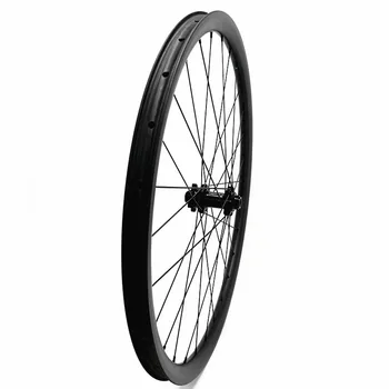 

29er Disc Brake mtb bike wheel carbon Asymmetry 27.4x23mm hookless bicycle wheel 100x15mm mtb wheels DA206 front wheel