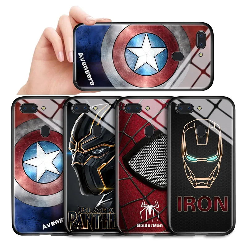 Чехол из закаленного стекла для OPPO A9 2020 A5 с рисунком супергероев Marvel мстители |
