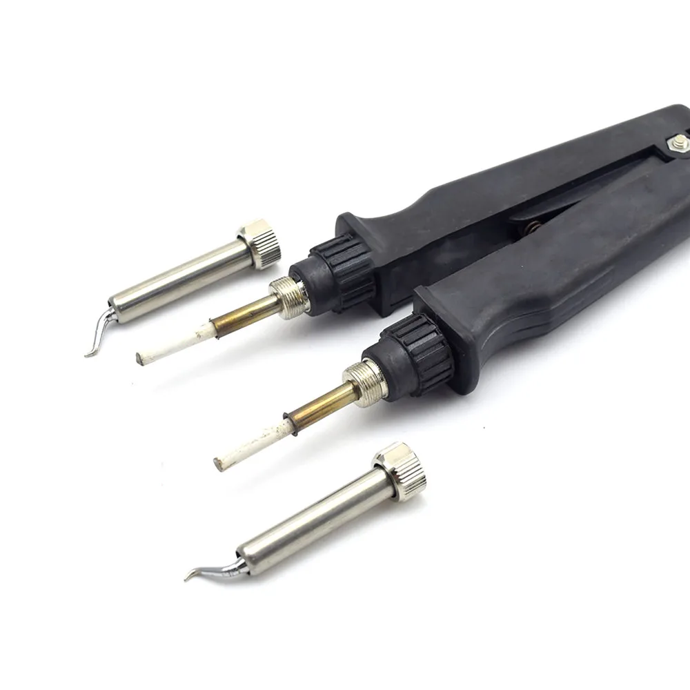 Duplo Ferro de Solda 902 Aquecimento Elétrico Braçadeira Pinça Handle Clip Aquecimento Alicate Estação de Solda com Long Elbow Tip - Image 3