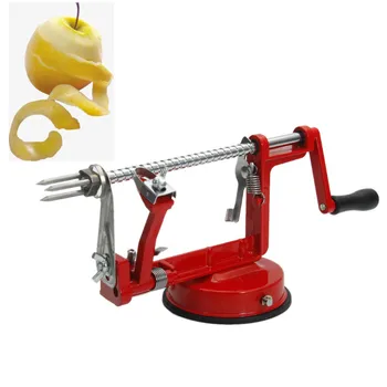 

3 In 1 Fruit Peeler Stainless Steel Core Slice Cutter Red Apple Gadgets Adjustable Blades Kitchen Tools Multitools for Housewife