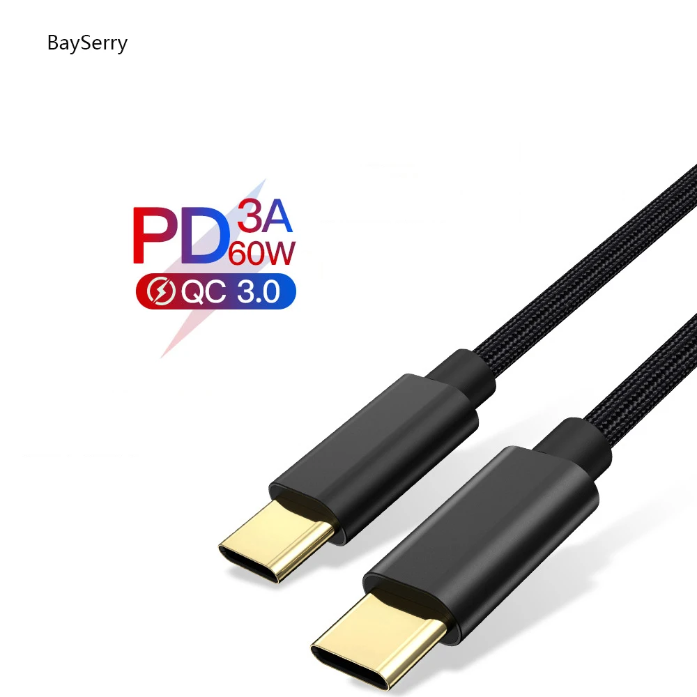 60W 3A USB 3.1 Type C to USB C Cable for Samsung S9 S8 S10 Note 9 8 PD 60W Quick Charge 4.0 USB-C Fast Charger Cable for MacBook
60W 3A USB 3.1 Type C to USB C Cable for Samsung S9 S8 S10 Note 9 8 PD 60W Quick Charge 4.0 USB-C Fast Charger Cable for MacBook