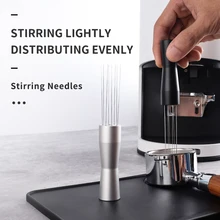Needle Coffee Tamper 58MM 51mm Coffee Tamper Distributor Leveler Tool Needle Type Coffee Powder Distributor