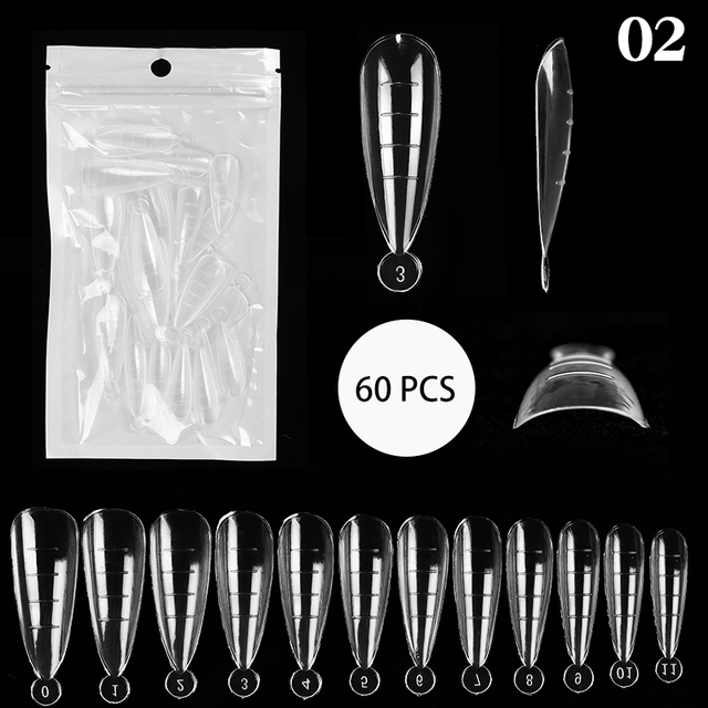 Nail Form Tips Acrylic UV Gel Extension Curl Form extension Nail Sticker Art Guide Mold Manicure Nail Art Tools
