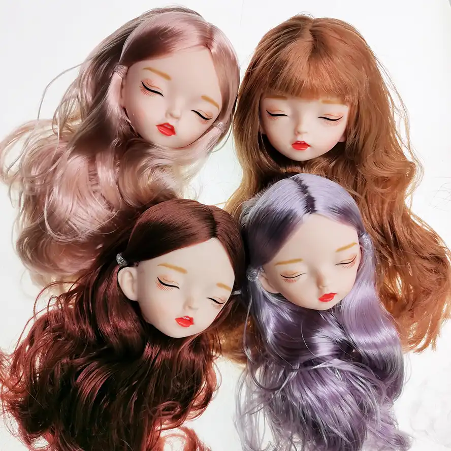 28 センチメートル睡眠目 Bjd 人形裸なしヘッド脂肪体白い肌密接な目人形 Dolls Aliexpress