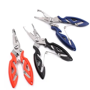 

Stainless Steel Elbow Fishing Pliers Multifunction Fishing Tool Wire Bait Knife Hook Remover Tackle Luya Plier Cutting Fish Line