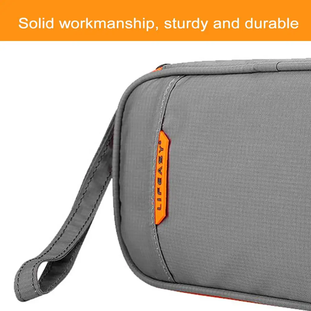 Multi-functional Travel Storage Bag Power Bank Headset Data Cable Storage Container Polyester Waterproof Storage Suitcase with S