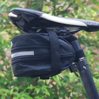 

Bicycle Seatpost Saddle Bag Cycling Travel Tail Seat Rear Under Luggage Tools Accessories Phone Item Storage Hanging Bike Blue