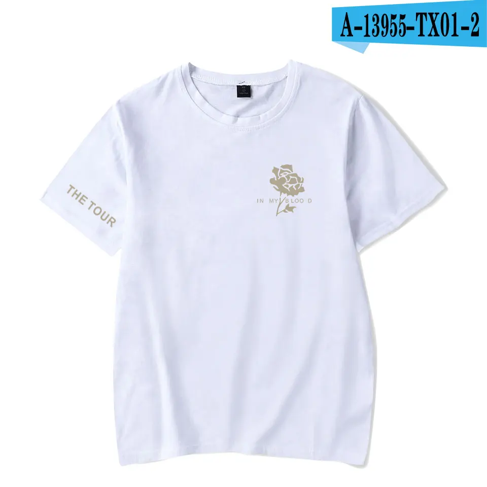 SHAWN men DES Flower Raglan Harajuku футболка женские и мужские топы с коротким рукавом Футболка Повседневная K-pop размера плюс футболка Прямая поставка - Цвет: white