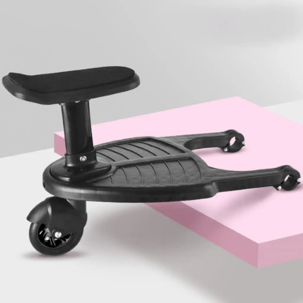 Baby Stroller Buggy Board with Seat Kids Child Pram Wheel Standing Board Pedal