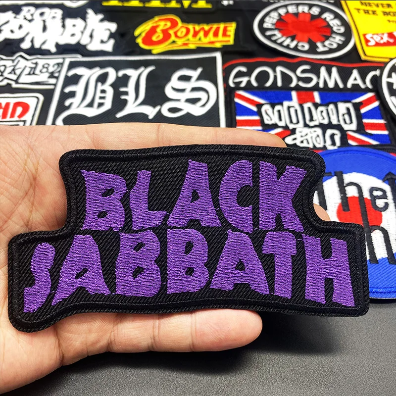 메탈 밴드 패치 아이언 온 락 음악 배지 펑크 스티커, 의류 재킷 청바지 DIY 자수 패치, 27 개/로트