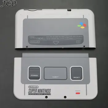 JCD cubierta de carcasa superior e inferior para Nintendo 3DS XL NEW LL Console Front Back plate funda carcasa