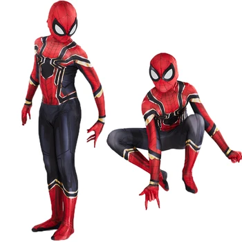 

Children and Adults Iron Spiderman Costume Avengers Costume Cosplay superhero Halloween Party Festival