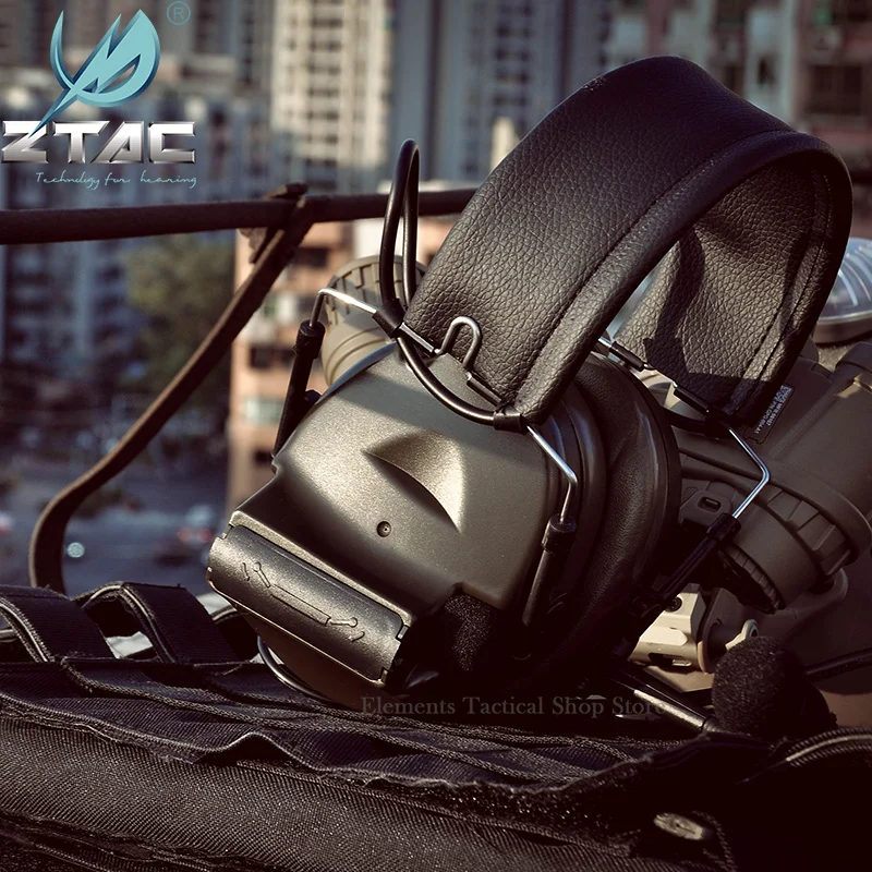 Тактическая гарнитура Z TAC для охоты Comtac II 6th Circuit Board 2020 версия 2 режима шумоподавление тактическая гарнитура Softair-3