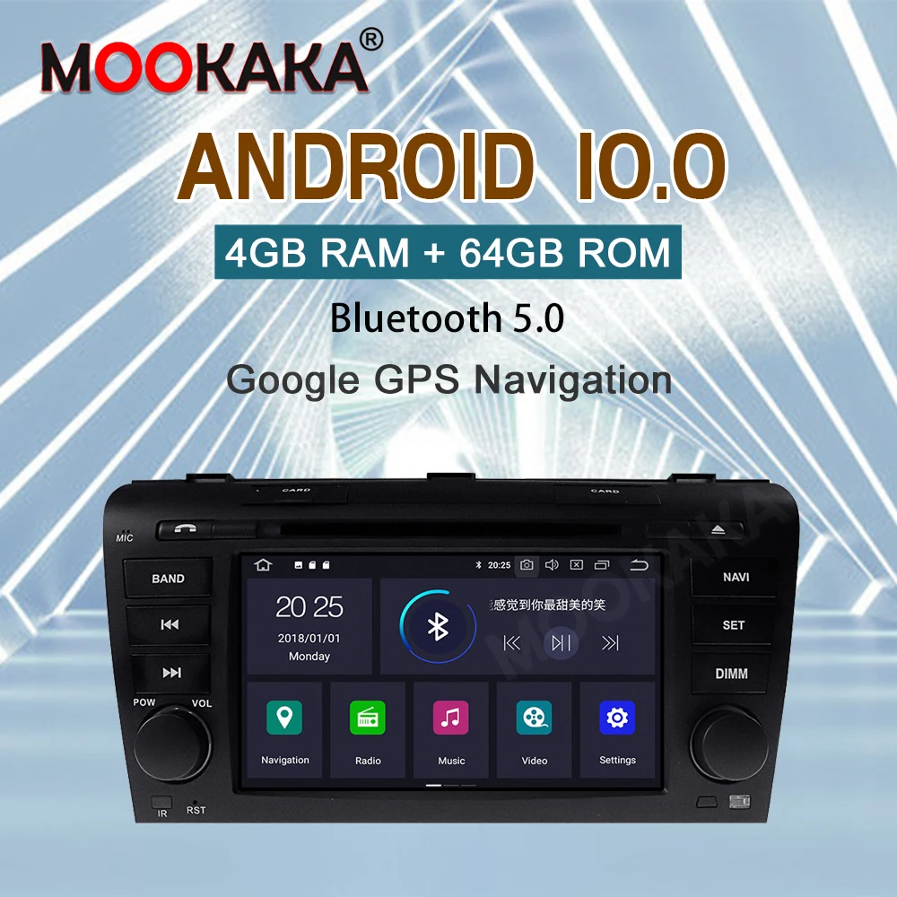 

For Mazda 3 2003-2009 maxx axela android 10 Car DVD GPS Radio Stereo 4G 64G WIFI Free MAP Quad Core 2 din Car Multimedia Player
