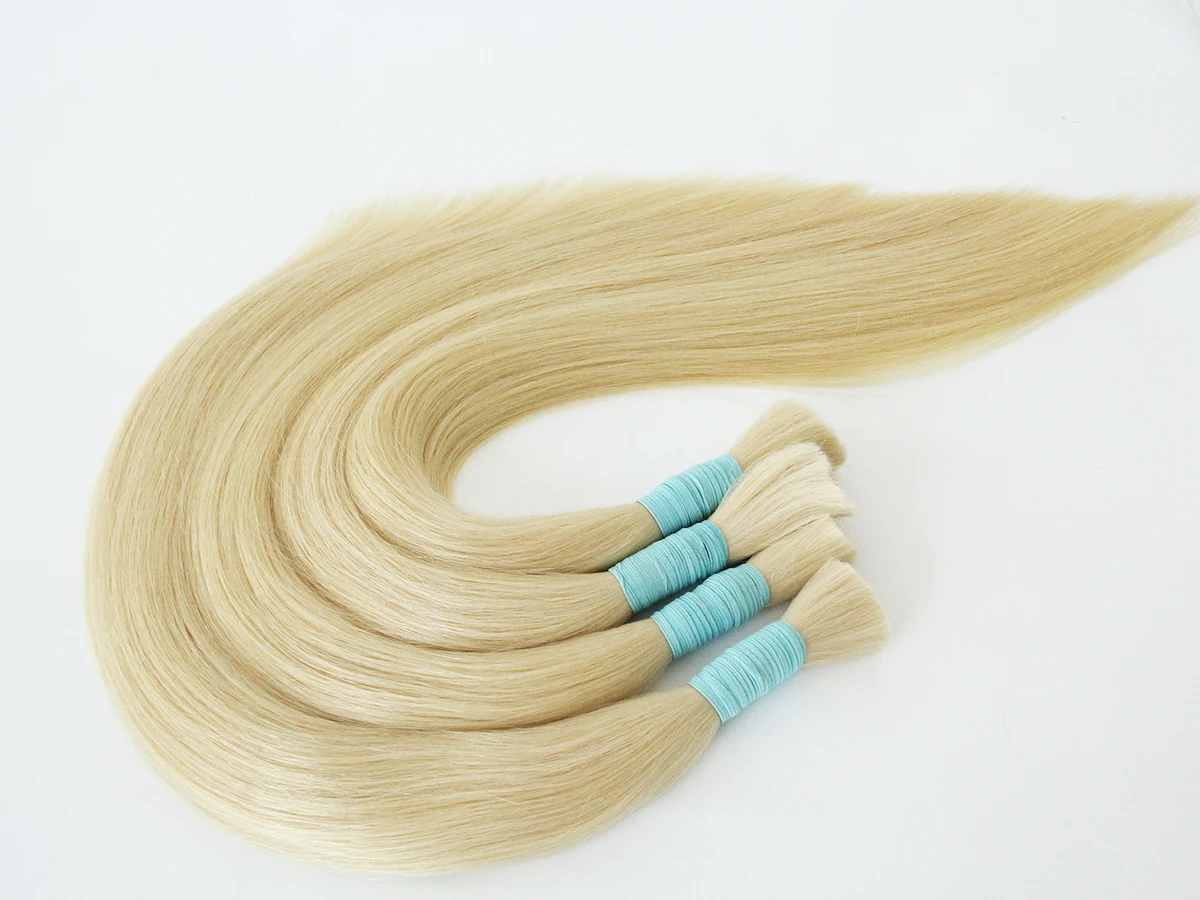 100% Human Hair Bulk High Quality Remy Machine Hair