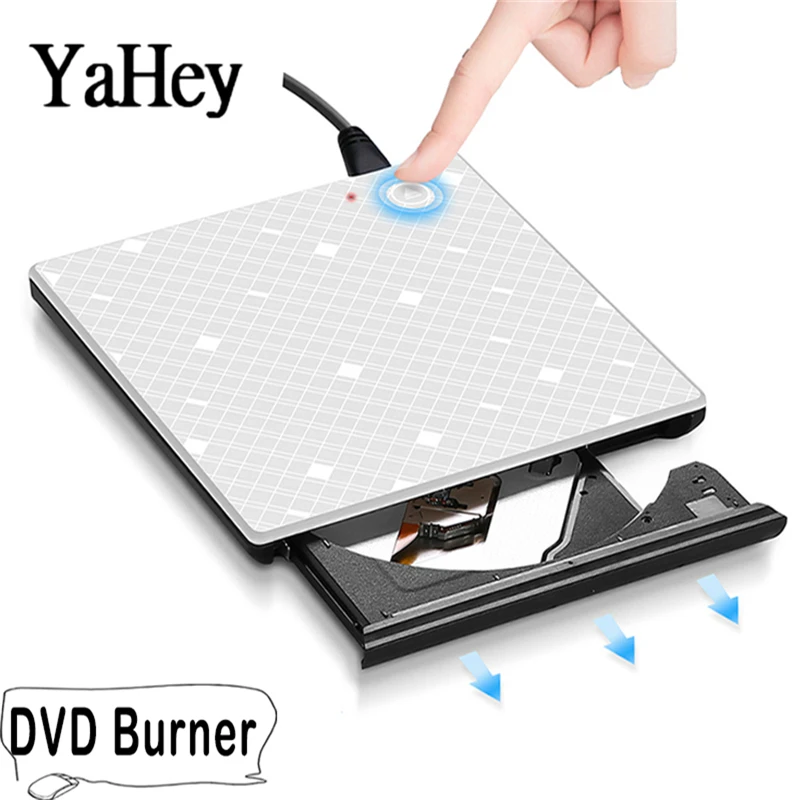 YaHey внешний DVD/CD привод горелки CD/DVD rom пларайер рекордер оптический USB 3 0 DVD для