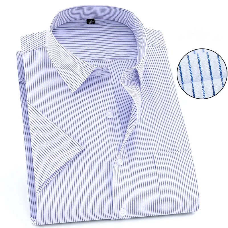 Men shirt D570 Большие размеры 9XL 8XL 7XL 6XL мужские платья рубашки розовый Slim Fit левый карман саржевый Гладкий формальный свободный кнопка вверх Лоскутные мужские топы - Цвет: Men shirt D570