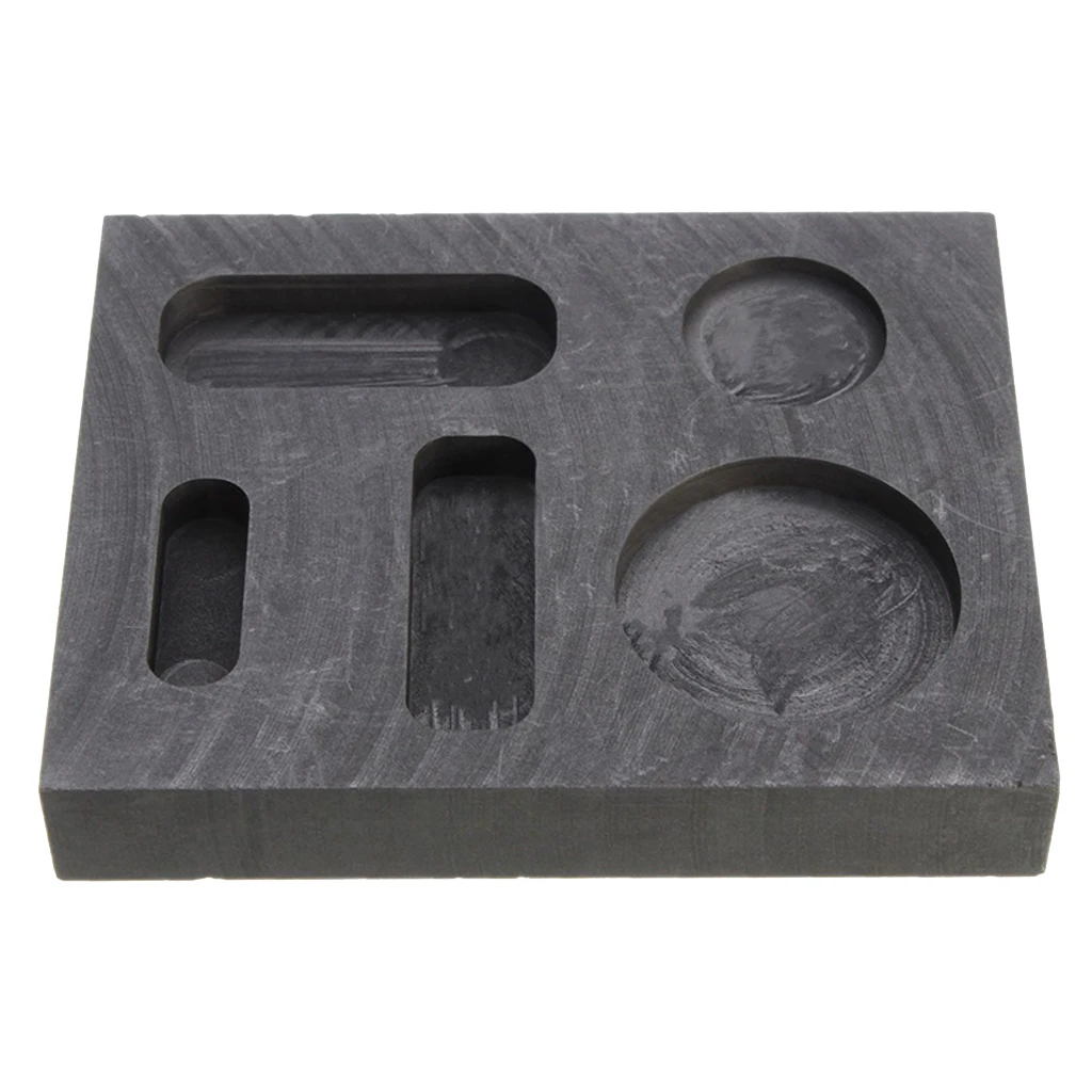 High Purity Gold Graphite Ingot Bar Combo Mold Melting Casting Refining Scrap