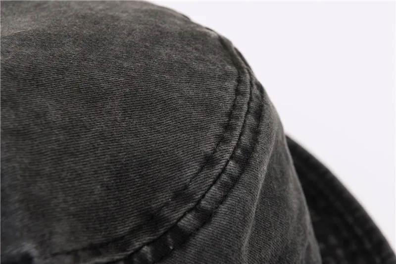 Моющийся материал мужская шляпа-Панама женская одноцветная Хип-Хоп Кепка Унисекс Мужская шляпа