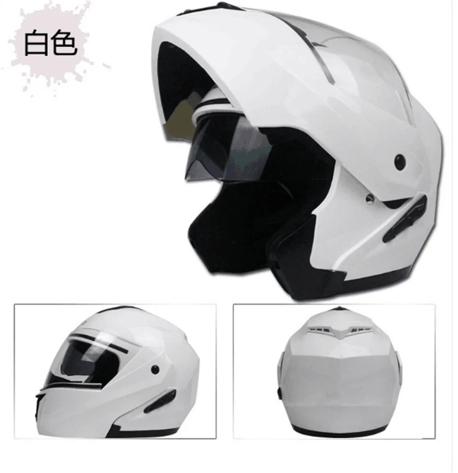 Модульный мото rcycle шлем флип анфас гоночный шлем cascos para мото двойной объектив может быть оснащен Bluetooth capacete DOT