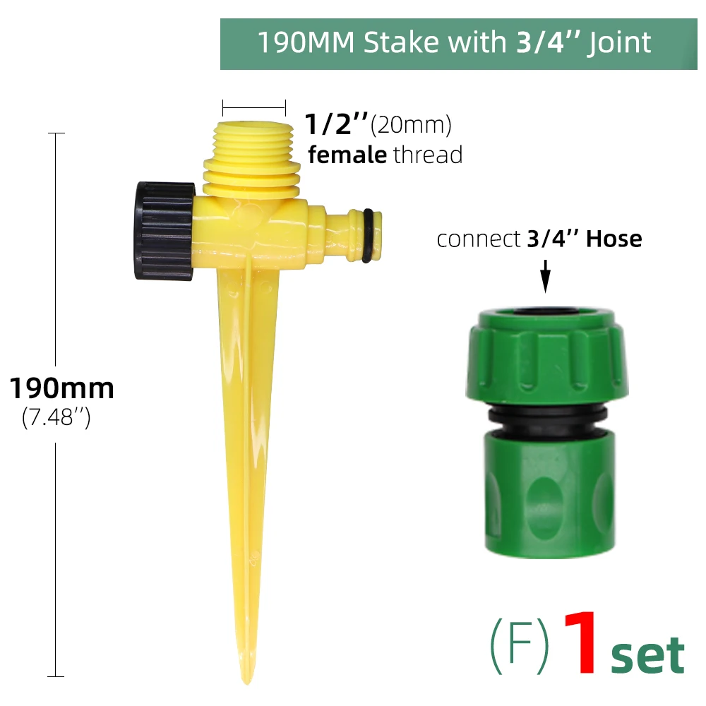 Brass Sprayer Whirling Sprinkler 360° Full Circle Pattern 1PC 2/3/4 Arm Fog Nozzle Wide Scope Of Coverage Landscaping Garden