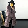 Faux Fur Coat Winter Women 2022 Fashion Casual Warm Slim Sleeveless Long Faux Fox Fur Vest Winter Pockets Jacket Women ► Photo 2/6