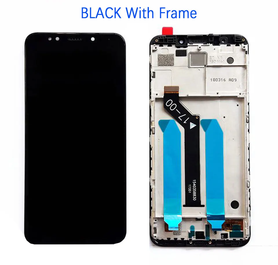 Cena Wymiana ekranu dla wyświetlacza Xiaomi Redmi 5 Plus i montaż digitizera ekranu dotykowego dla Redmi Note 5 Global Snapdragon 625