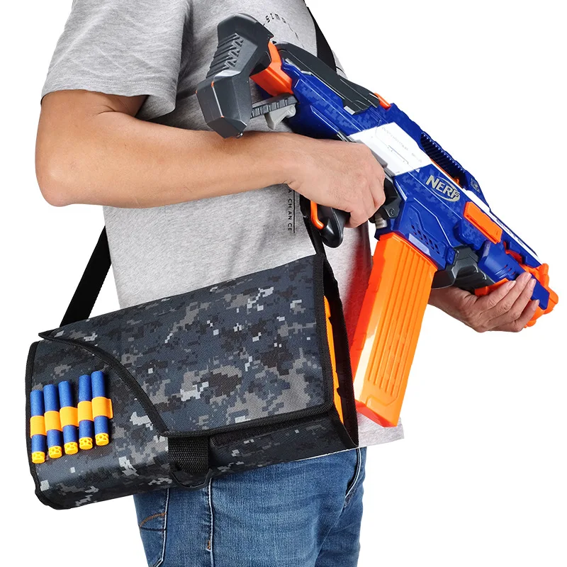 

New Style Nerf Celebrity Style Satchel 18 Hair Clip Pannier Bag Multi-functional Tactical Duffle Bag Soft Bullet Storage Bag