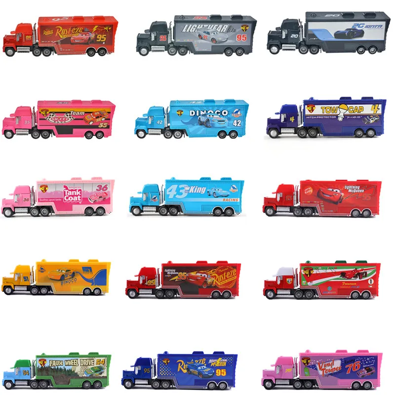 Car-Toys Diecast-Model Truck Cars Mcqueen Mack Disney Pixar 3-Lightning Childrens Birthday-Gifts