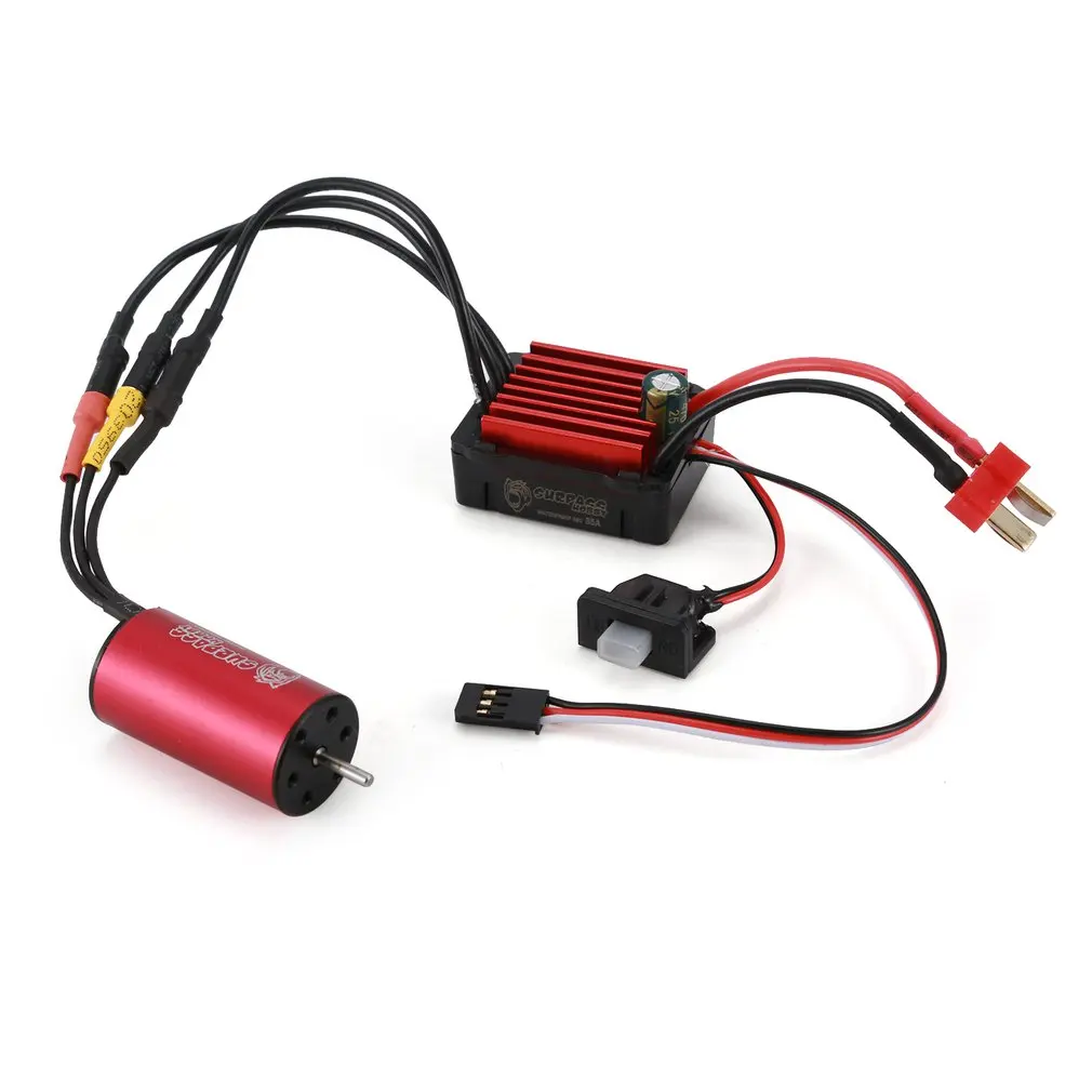 SURPASSHOBBY KK Combo 2040 2280KV 3200KV 3900KV 4480KV бесщеточный мотор w/35A ESC для Traxxas HSP Tamiya Axial 1/16 1/18 RC автомобиля