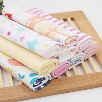 

8 Pcs Baby Bibs Cotton Soft Comfort Cartoon Pattern Shower Products Towels for baby girl boy