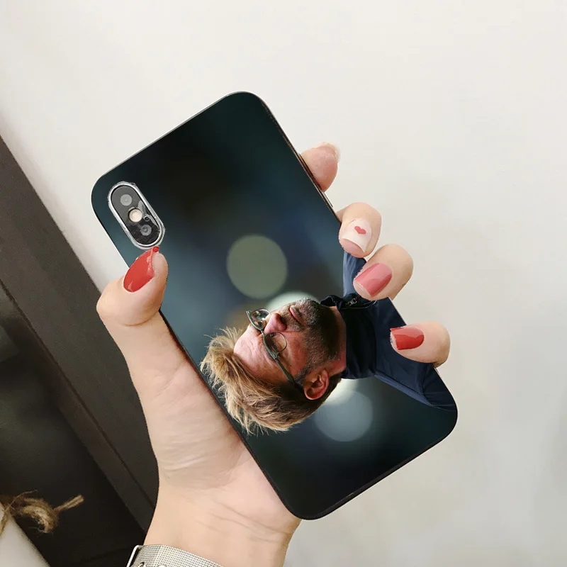 Чехол для телефона Jurgen Klopp iphone XR 11 Pro XS Max X 5 5S силиконовый матовый чехол черный DIY