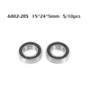 5/10pcs 6802 2RS Bearing 15*24*5 mm ABEC-1 Metric Thin Section 61802RS 6802 RS Ball Bearings 6802RS ► Photo 1/5