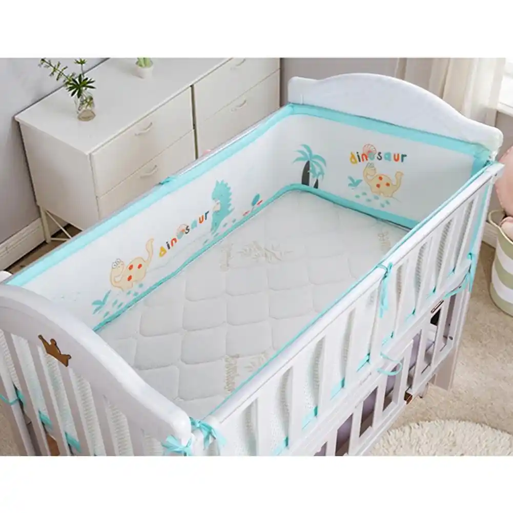 breathable padded crib bumper