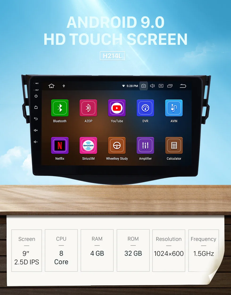 Seicane Android 8,0/8,1 9 "автомобильный радиоприемник gps навигации для 2007-2011 Toyota RAV4 мультимедийный плеер головное устройство Поддержка 4G, Wi-Fi