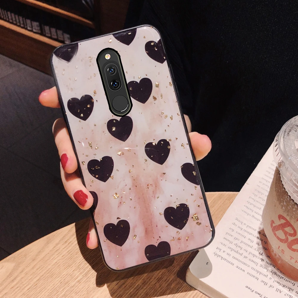 Мягкий блестящий чехол на заднюю панель телефона, чехол, чехол для xiaomi redmi 8 8a a для xiomi xaomi ksiomi redmi 8, силиконовые аксессуары - Цвет: white