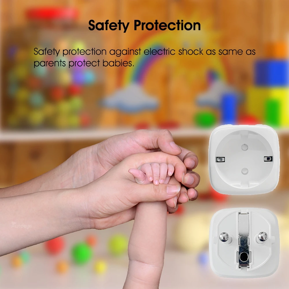 WiFi Smart Plug 16A EU Socket Tuya Smart Life APP Work with Alexa Google Home Assistant Voice Control Power Monitor Timing