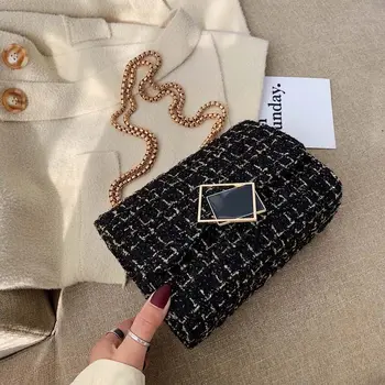 

Chain Crossbody Bags For Women 2020 New Design Spring Small Shoulder Messenger Bags Special Lock designer Female Travel Handbags