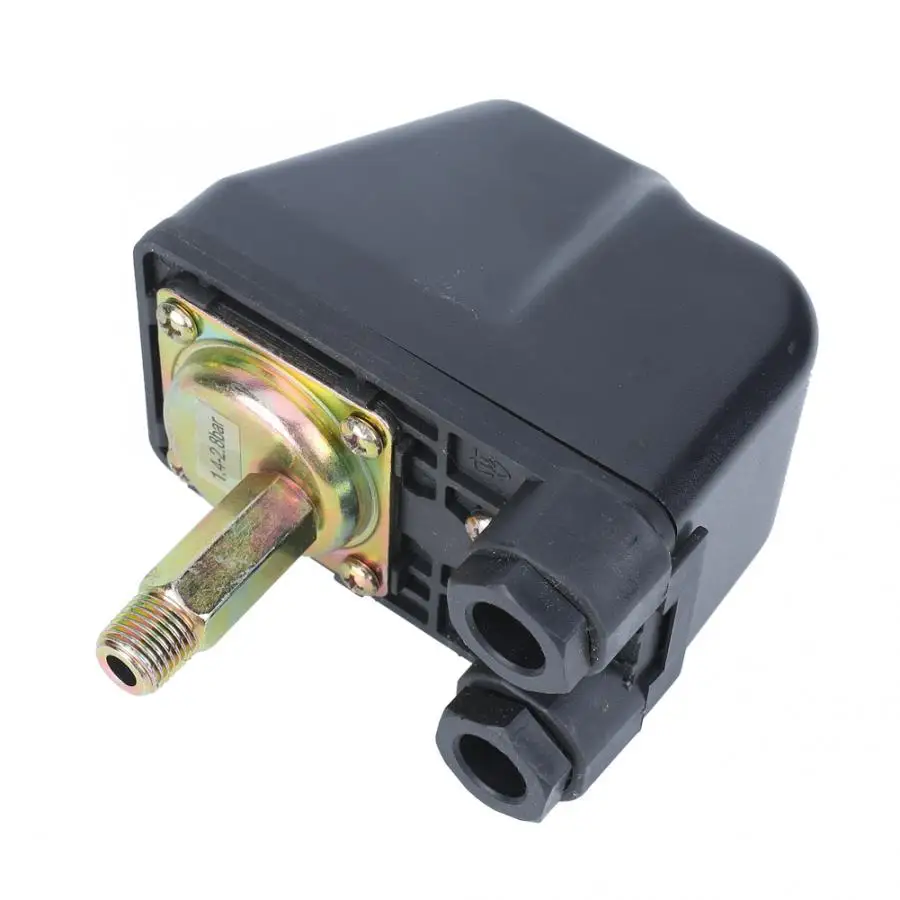 AC 250V 16A G1/4 параллельные стержни двойной пружинный регулятор контроля давления 1,4-2,8 кг переключатель давления для насоса