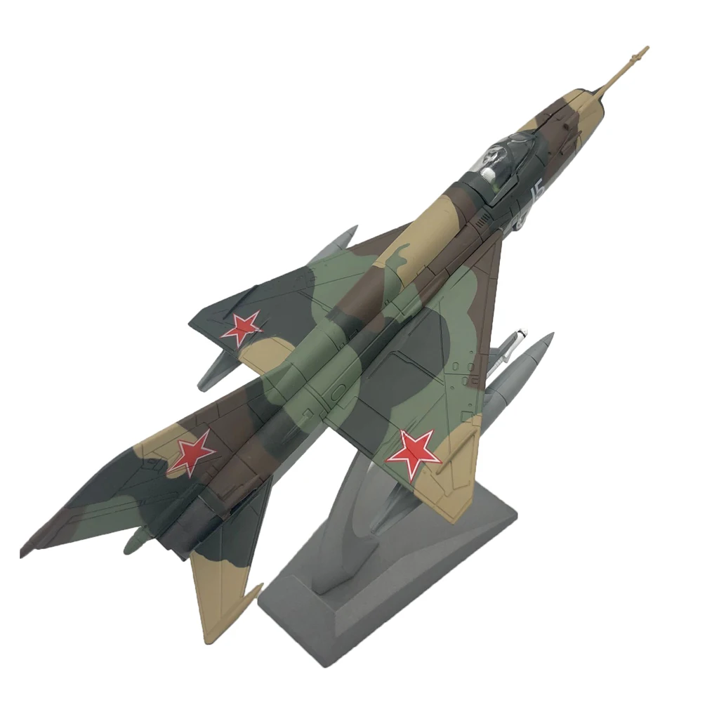 1:72 MIG-21 Fighter Aircraft Diecast Military Model Alloy Plane Office Decor