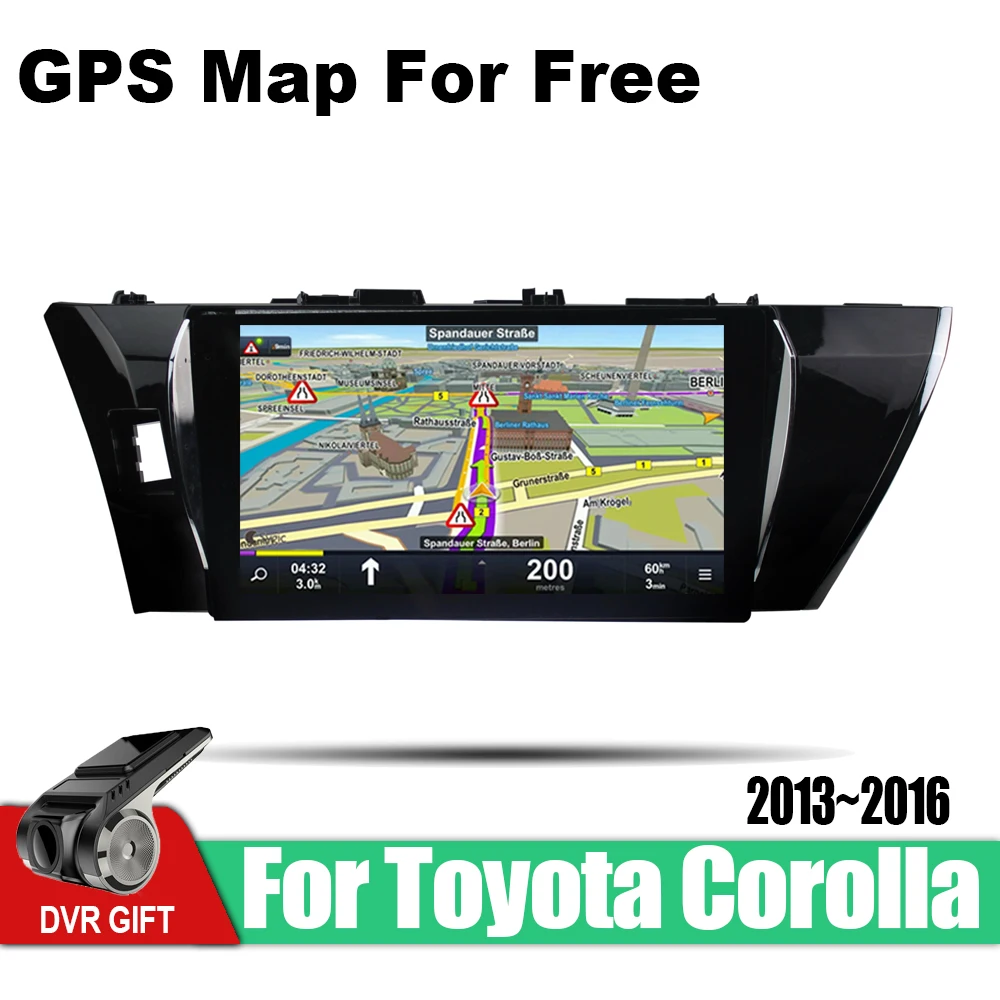 ZaiXi Android автомобильный мультимедийный GPS навигатор 2 din для Toyota Corolla E160 E170 2013 ~ 2016 vedio