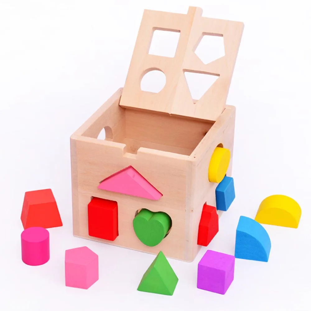 

Wooden Blocks Building & Construction Toy Baby Educational Block Learning Tool above 12 months baby fun Toys for children kid