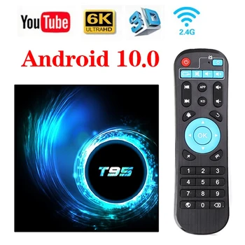 

T95 2020 Android 10 TV box Allwinner Quad core WIFI 4GB 64GB OTT SetTopBox 6k Youtube Netflix Google Smart Media Player