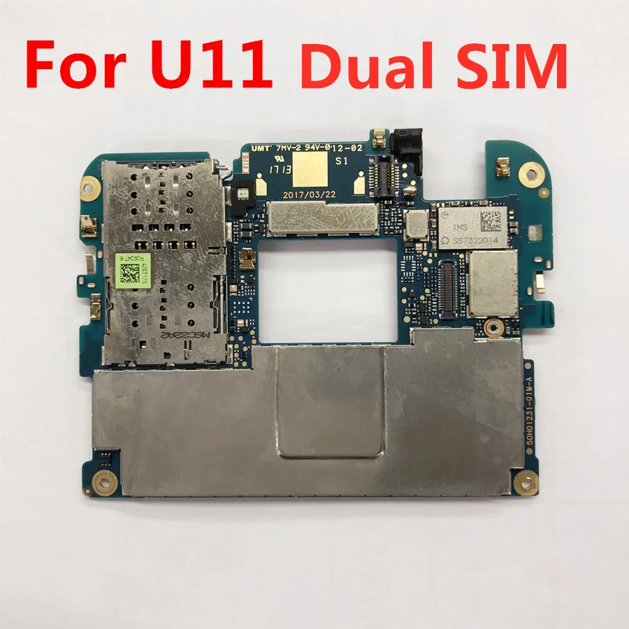tested full work unlocked mainboard for htc u11 dual sim 64g 128g phone electronic panel motherboard circuits flex cable